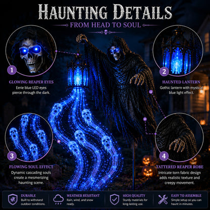 💀Today 49% OFF✨Halloween Soul Harvester Animated Garden Light🏚️